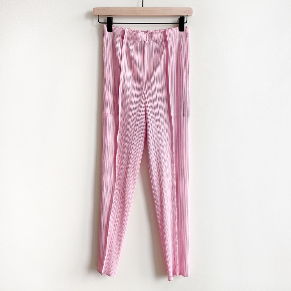 Pleats Please Issey Mikake Pink Pants